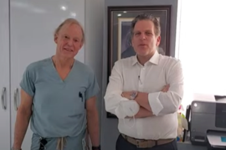 Dr. Goodman with Dr. Einstein - Dental Anesthesiologist -